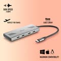 Miniatyrbild 2 av 6: USB-C-hubb - NGS - WONDER4-C - 4 portar - 5 Gbps - Aluminium - 180 mm
