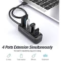 Miniatyrbild 2 av 2: USB 2.0 HUB - VENTION - 4 portar - Svart - 0,5 m - USB-nyckel kompatibel