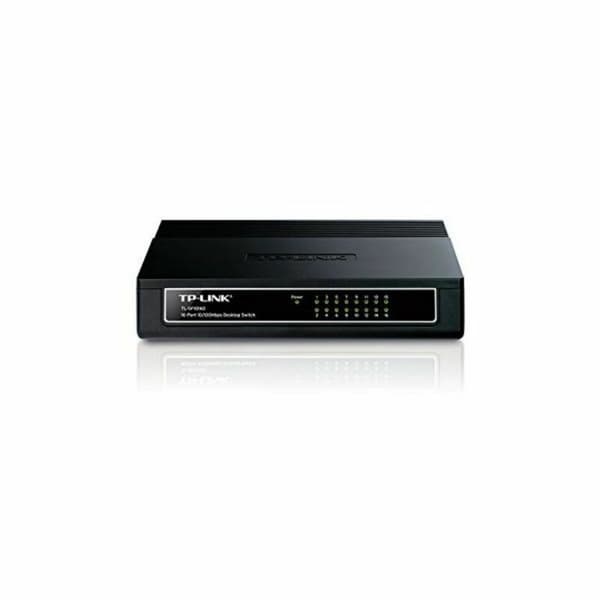 Skrivbords omkopplare TP-Link TL-SF1016D 16P 100/100M Svart Svart
