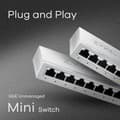 Miniatyrbild 3 av 4: Zyxel Switch Ethernet GS-108B v5 8-portars Gigabit icke hanterad för hemmanätverk