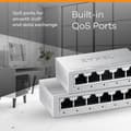 Miniatyrbild 4 av 4: Zyxel Switch Ethernet GS-108B v5 8-portars Gigabit icke hanterad för hemmanätverk