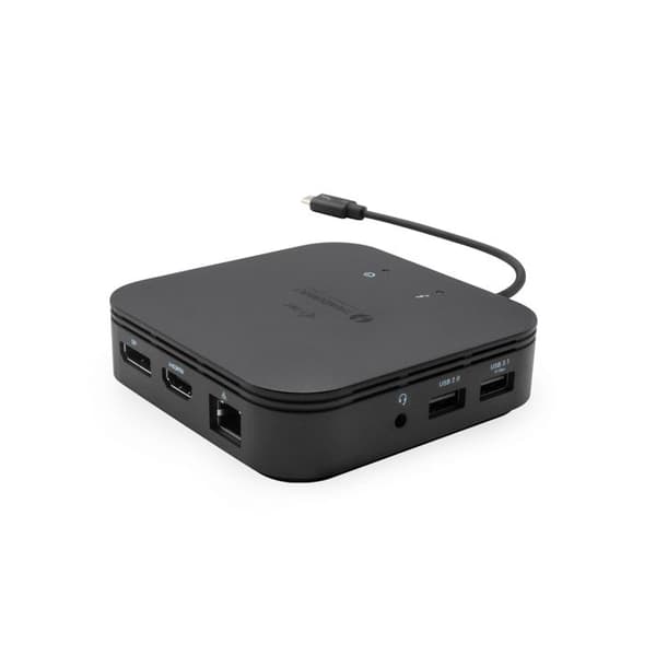 USB-hubb - i-Tec - TB3TRAVELDOCKPD - 3 portar - Ethernet RJ-45 - Svart