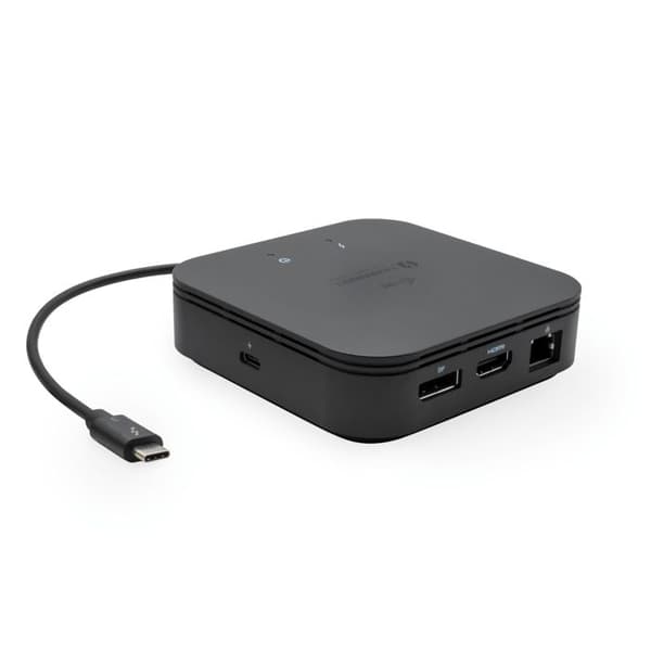 USB-hubb - i-Tec - TB3TRAVELDOCKPD - 3 portar - Ethernet RJ-45 - Svart