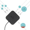 Miniatyrbild 1 av 3: USB-hubb - i-Tec - TB3TRAVELDOCKPD - 3 portar - Ethernet RJ-45 - Svart