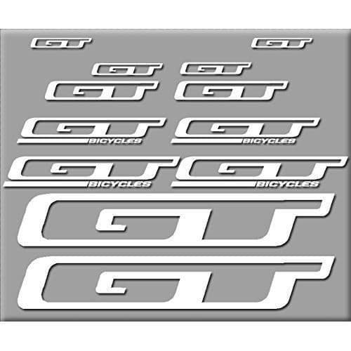 Ecoshirt DL-34N5-OJ6N - KVM SWITCH - Stickers GT Bikes New R229 Vinyl Stickers Decal Aufkleber (Vit)