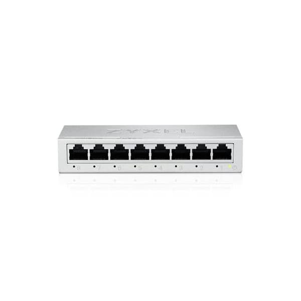 Zyxel Switch Ethernet GS-108B v5 8-portars Gigabit icke hanterad för hemmanätverk