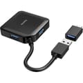 Miniatyrbild 2 av 3: USB-hubb - Hama - 4 portar - USB 3.0 - Svart - 4 extra portar