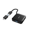 Miniatyrbild 1 av 3: USB-hubb - Hama - 4 portar - USB 3.0 - Svart - 4 extra portar