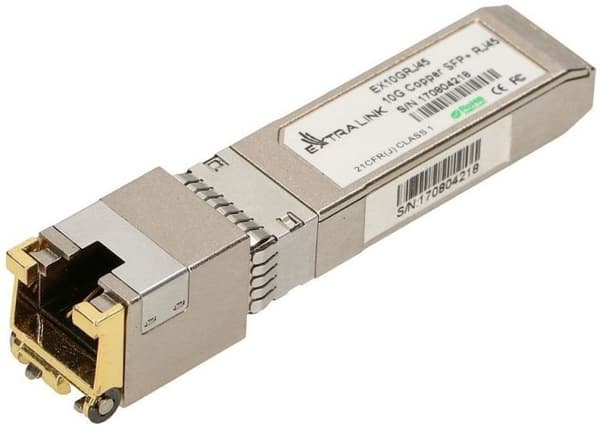 Switch - Ethernet-nav - Extralink injektor - EX.8444 - SFP RJ45 10GbE kopparmodul
