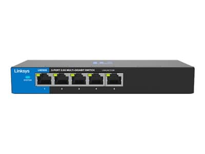 Linksys LN2305-KE - Switch - ohanterad - 5 x 2.5GBase-T - skrivbordsmodell, väggmonterbar