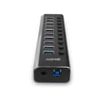 Miniatyrbild 2 av 4: LINDY 10-portars USB 3.2 Gen1 Hub med individuella switchar