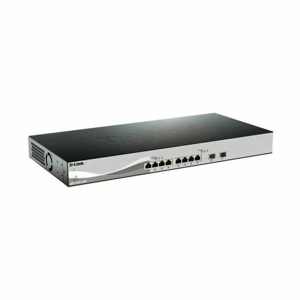 Kopplingsskåp D-Link DXS-1210-10TS/E 8 x RJ45 2 x SFP Svart, Silver