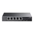 Pikkukuva 1 / 6: TP-Link TL-SG1005P-PD -verkkokytkin, gigabitin Ethernet (10/100/1000), Power over Ethernet (PoE), musta