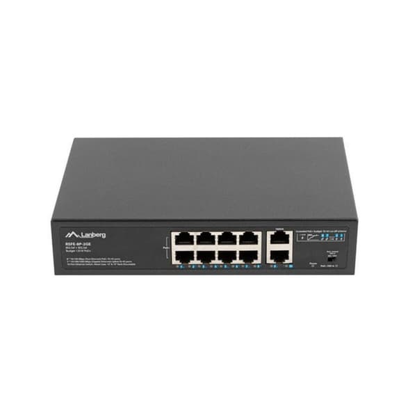 Switch Lanberg RSFE-8P-2GE-120 Sort