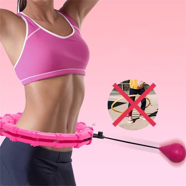 Smart Fit Hoop -Hulavanne Painolla - Vaaleanpunainen