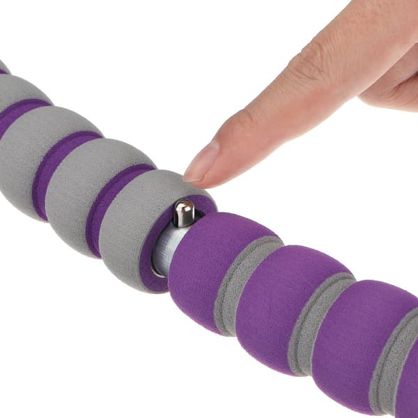 Fitness dækbøjle Ø88cm 1,2kg mavetræner skum fitnessring 8 dele