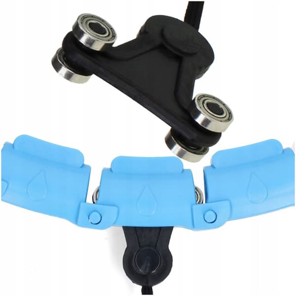 HULA HOP VÆGTET MED BESKYTTENDE SLIMMING FOLDBAAR BLÅ