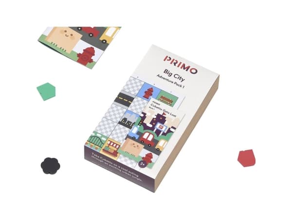 Primo Toys MINT robotiikan laajennussarja Cubetto MINT koodausseikkailupaketti Big City Jungle (Big City Jungle)