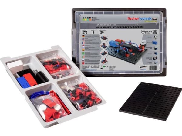fischertechnik utbildning MINT Byggsatser Byggsats STEM Pneumatik 2-4 elever