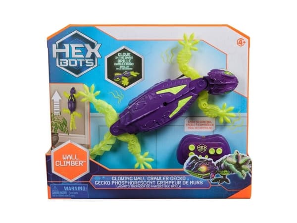 Spin Master Hex Bots Wall Crawler Gecko Glow In The Dark