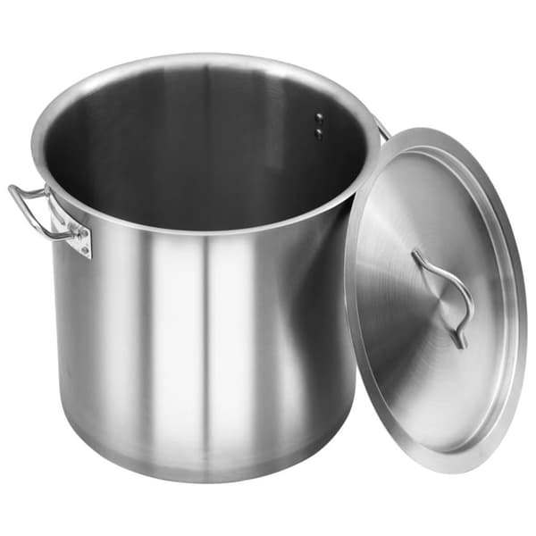 vidaXL Gryte 35 L 36x36 cm rustfritt stål