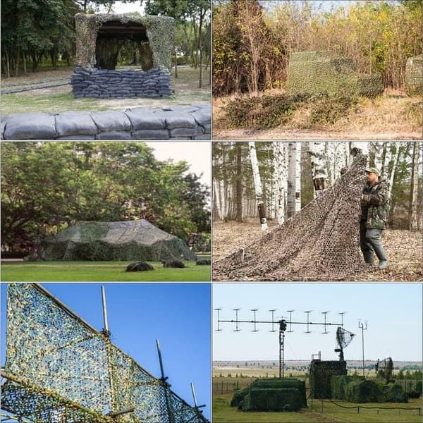 Kamouflagenät – Desert Jungle Kamouflage-Finns i flera storlekar