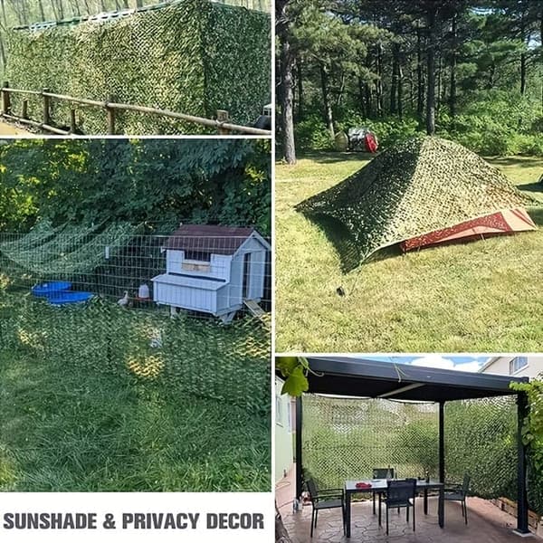 Lollanda Multifunktionellt kamouflagenät – för jakt, camping, skytte, solskydd och dekoration, med stark kamouflageeffekt