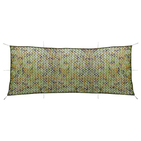 vidaXL Kamouflagenät med förvaringsväska 1,5x5 m grön