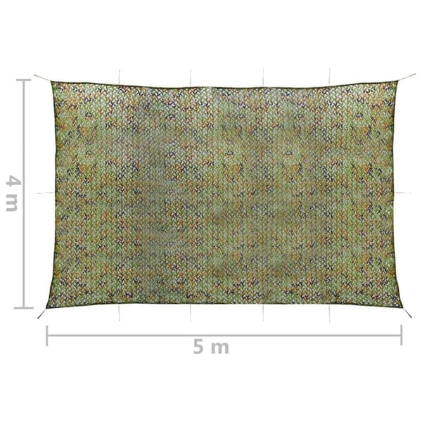 Naamiointiverkko säilytyslaukulla 4x5 m vihreä