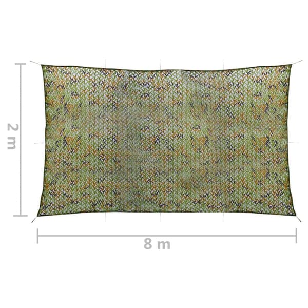 Kamouflagenät med förvaringsväska 2x8 m grön