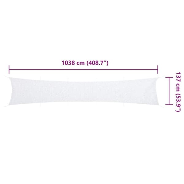 vidaXL Naamiointiverkko säilytyspussilla 1038x137 cm valkoinen