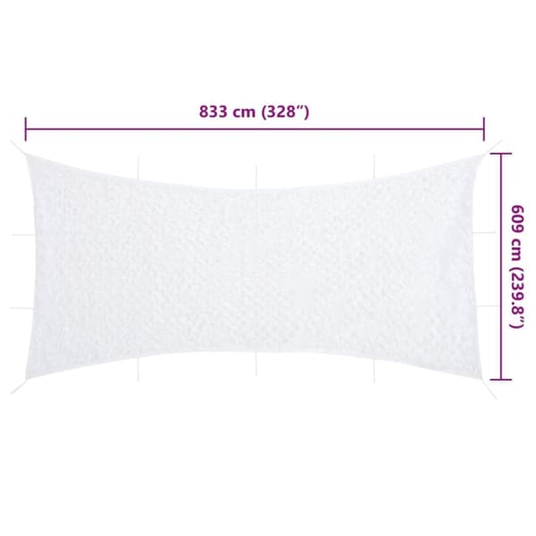 vidaXL camouflagenet 833x609 cm med opbevaringspose hvid