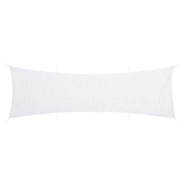 vidaXL Naamiointiverkko säilytyspussilla 706x140 cm valkoinen