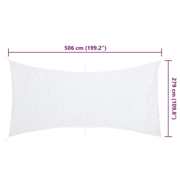 vidaXL Naamiointiverkko säilytyspussilla 506x279 cm valkoinen