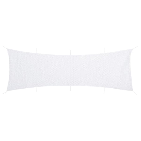vidaXL Naamiointiverkko säilytyspussilla 809x207 cm valkoinen
