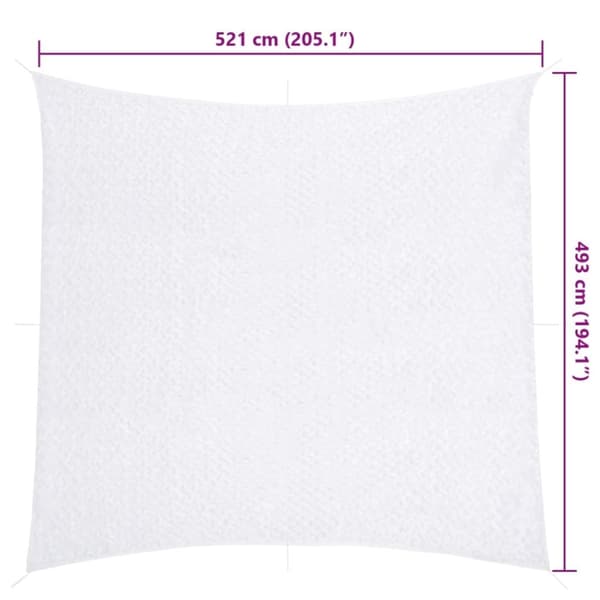 vidaXL camouflagenet 521x493 cm med opbevaringspose hvid