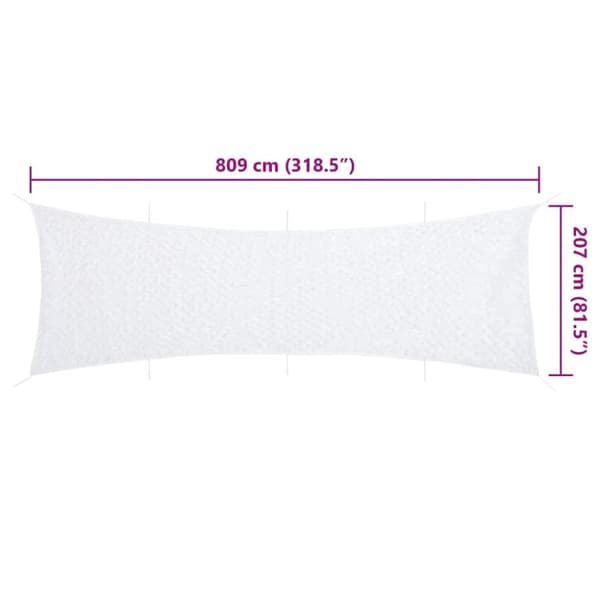 camouflagenet 809x207 cm med opbevaringspose hvid