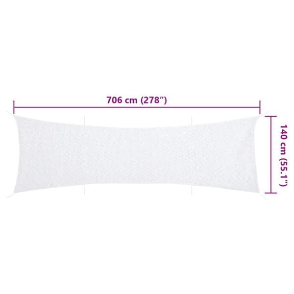 camouflagenet 706x140 cm med opbevaringspose hvid