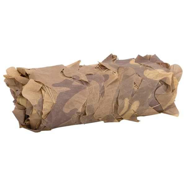 camouflagenet 521x493 cm med opbevaringspose sandfarvet