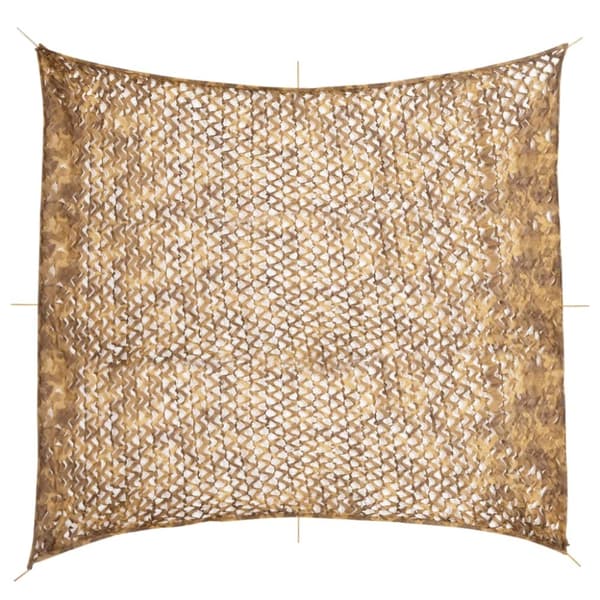 camouflagenet 521x493 cm med opbevaringspose sandfarvet