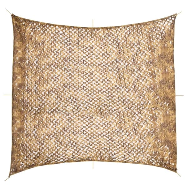 camouflagenet 416x402 cm med opbevaringspose sandfarvet