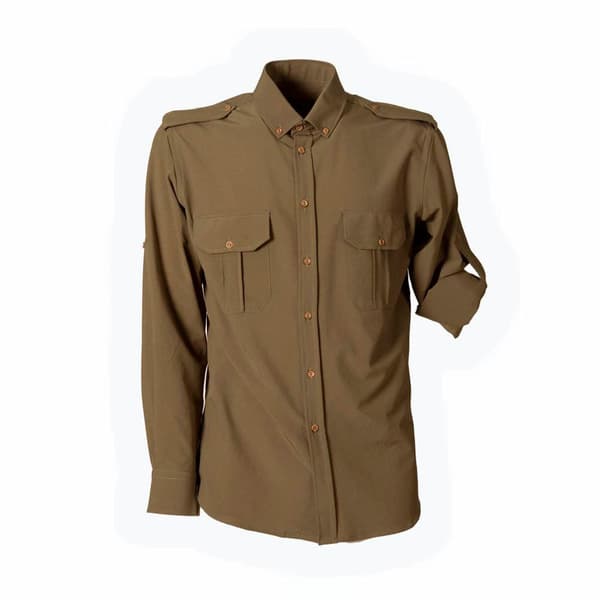Pasion Morena Lang ærmet Skjorte Safari Grøn 2XL