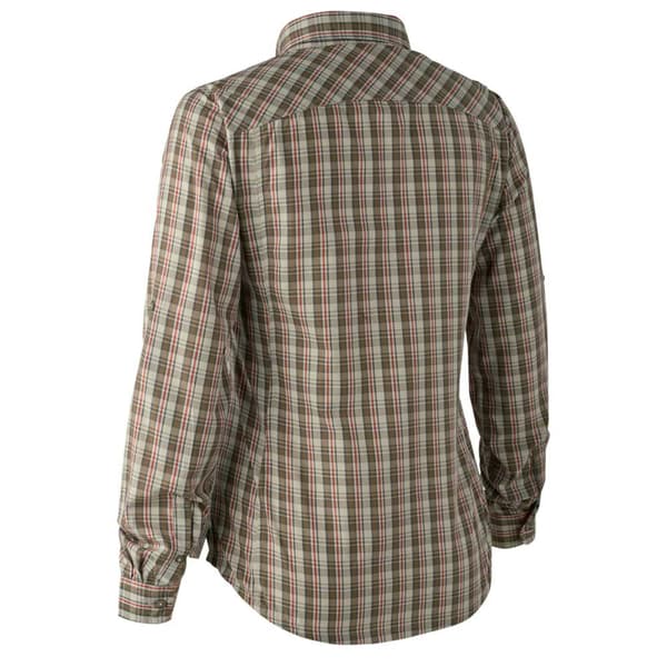 Deerhunter Lang ærmet Skjorte Heather Red Check Brun L