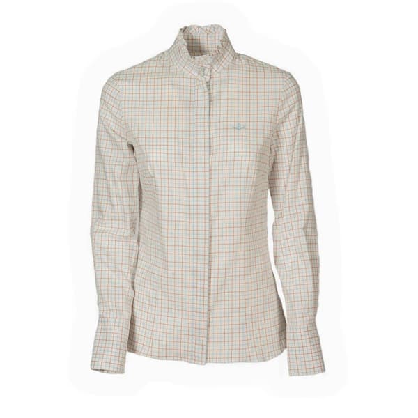 Pasion Morena Squares Langærmet Skjorte Rocio Beige S