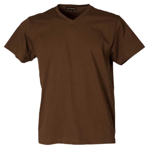 Pasion Morena Kortärmad T-shirt Med V-ringning Outdoors Brun 2XL