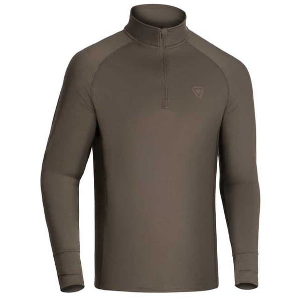 Outrider Tactical 11113120220 Puoli Vetoketjullinen Pitkähihainen T-paita Ruskea S