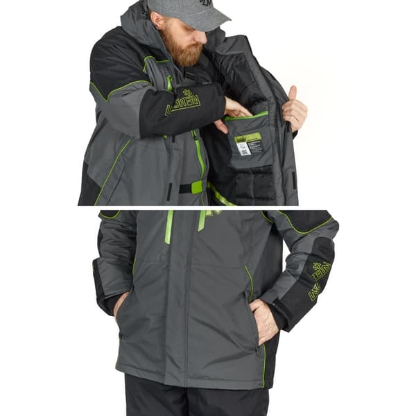 Norfin kalvopuku Feeder Thermo, vuorillinen, musta/harmaa XXL