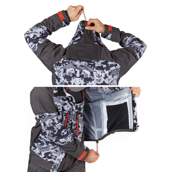 Norfin kalvopuku Pro Dry 3, camo/harmaa XXL