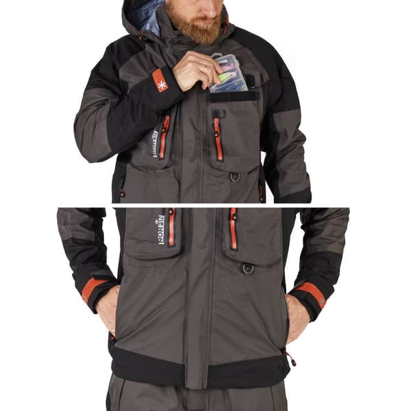 Norfin kalvopuku Pro Dry 3, harmaa/musta M