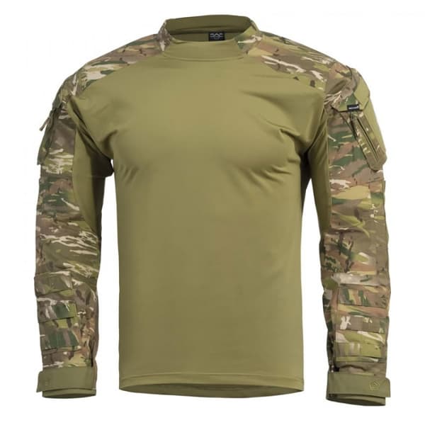 Pentagon Wolf Combat Camo Skjorte Med Lange ærmer  M